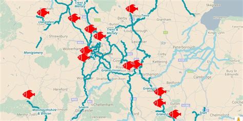 Then press 'Enter' or Click 'Search', you'll see search results as red mini-pins or red dots where mini-pins show the top. . Canals near me